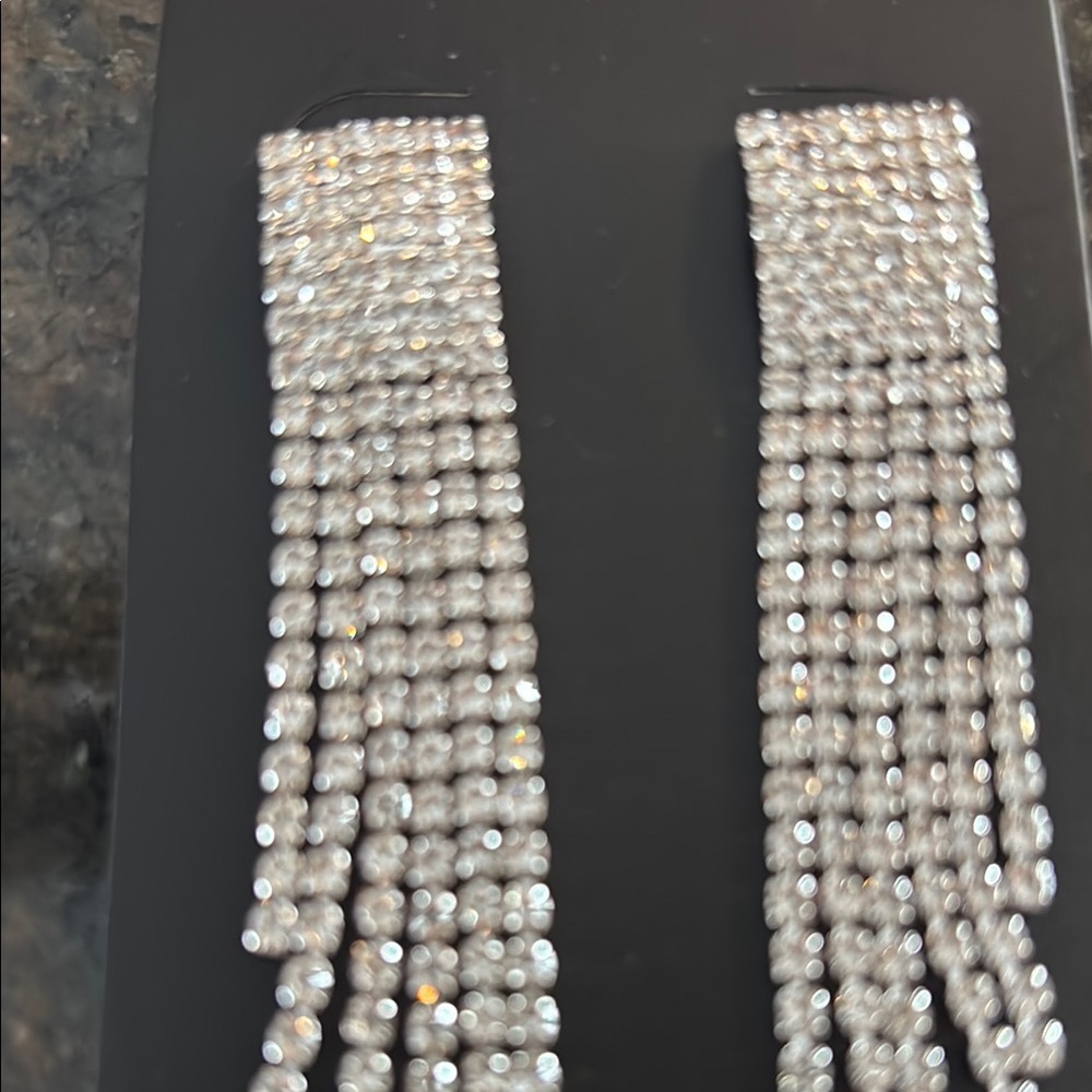 New Elegant Silver Dangle Earrings - image 2